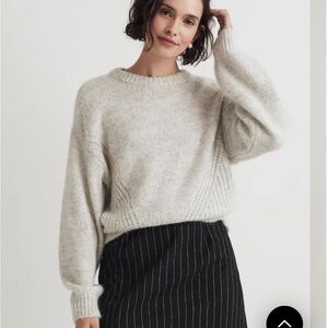 Madewell Soft Gray Crew Neck Sweater
